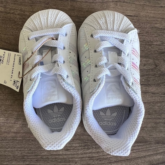 Adidas Superstar EL I Girl’s Shoe Size 4K #B1117 - Picture 5 of 8